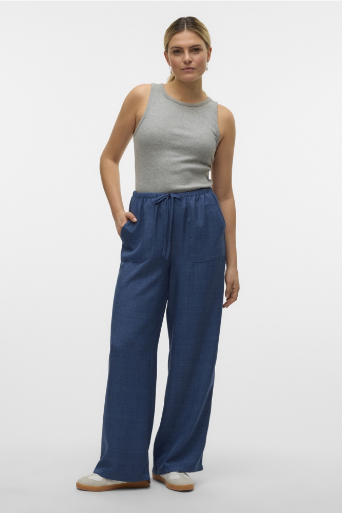 VMMELANEY HW LOOSE PANT WVN GA NOOS 10316385 DARK DENIM/MELANGE